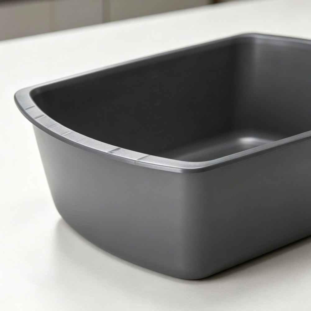 6qt Graphite Rectangular Washbasin 9.5x12.75 - Image 2